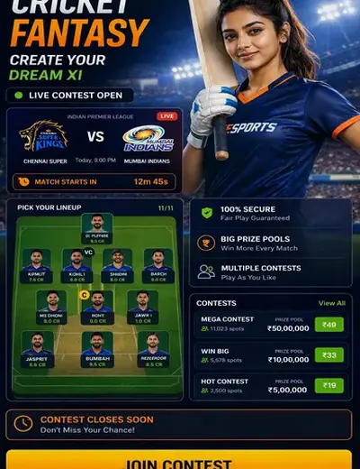 Hero11 (hero11) fantasy cricket & matchday visual 3